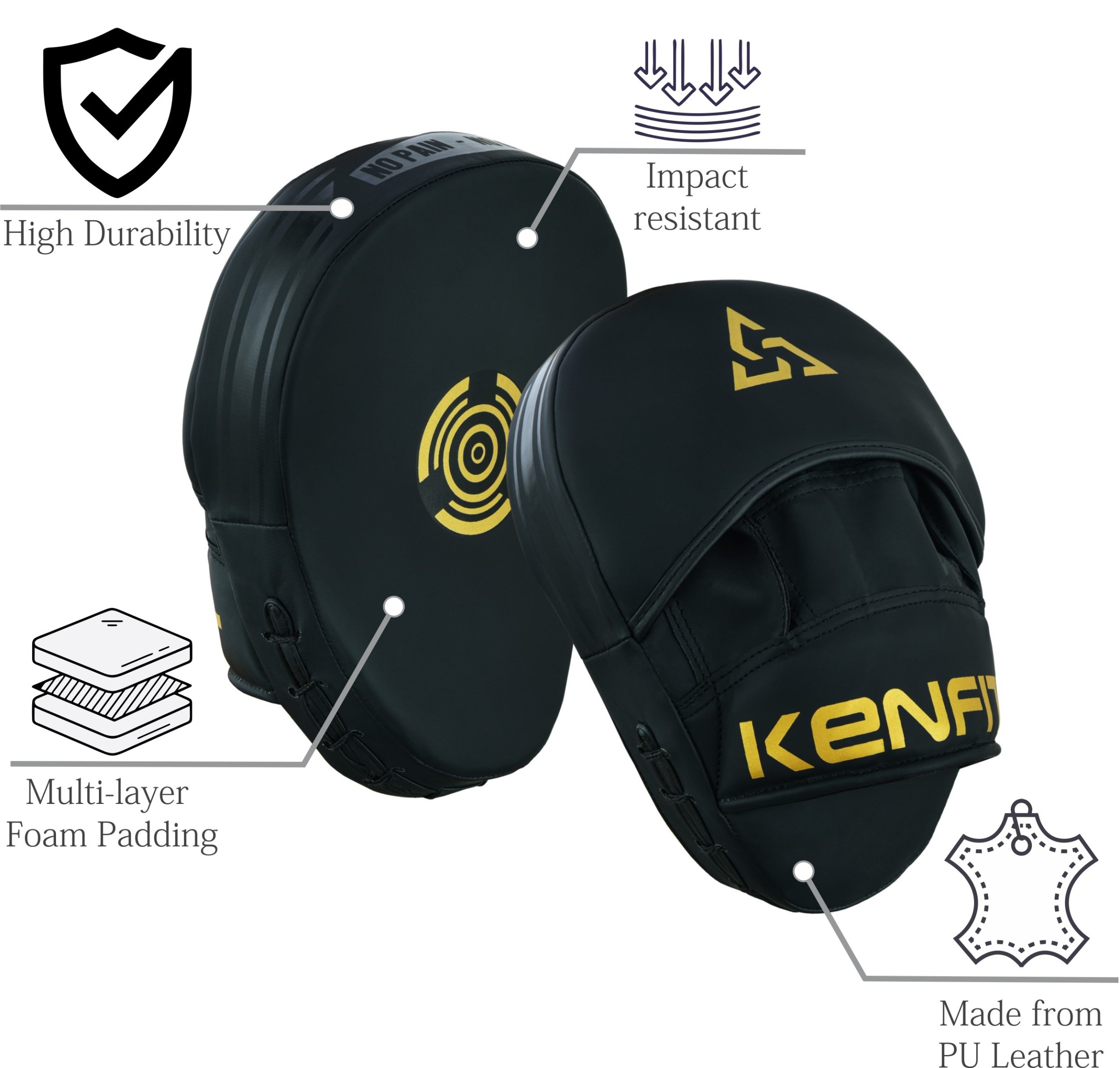 Boxing Focus Pads Sparring Gym Training MMA Thai pads Focus mitts Punch mitts MMA pads Training